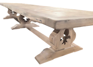 Table de monastère en chêne fabriquée sur mesure à Paris